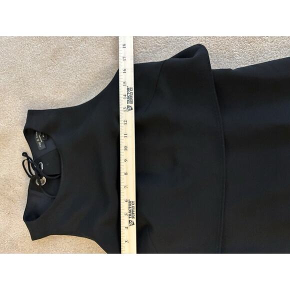 Rag & Bone Black Peek A Boo Back Sleeveless Old Money Country Club Dress Size S - Picture 7 of 8